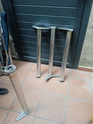 4 Patas Aluminio Mesa