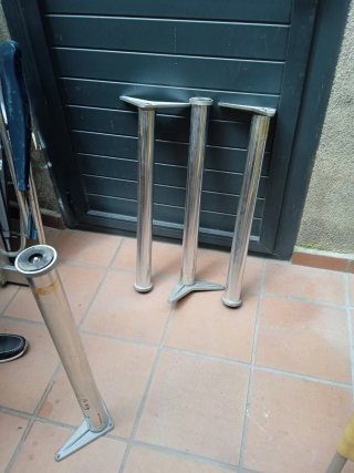 4 Patas Aluminio Mesa