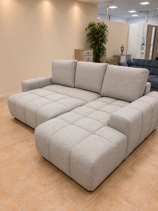 Sofá Cama Chaiselongue + Arcón Beige 258cm
