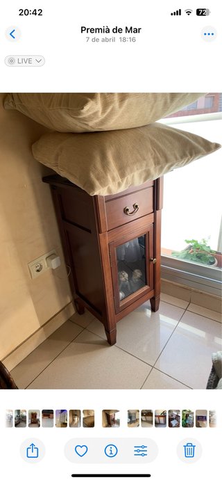 Mueble Telefonera FF Hermanos Madera y Cristal