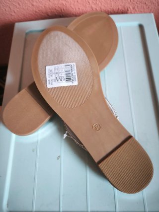 Sandalias Plateadas Talla 37