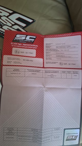 Escape SC Project Honda CBR 600 RR 2024-2026
