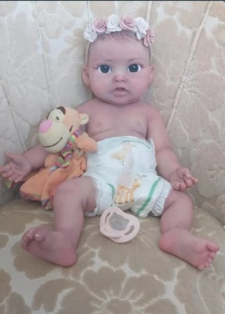 Bebé Reborn Silicona Platino
