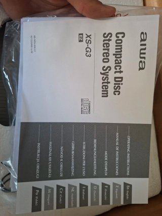 Aiwa XS-G3 CX-G3 SX-G3 Equipo de Sonido y pletina