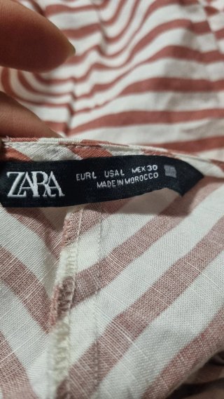 Maglietta Zara righe rosa/bianco