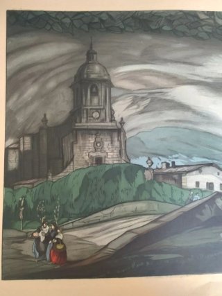 Litografía Gustavo de Maeztu