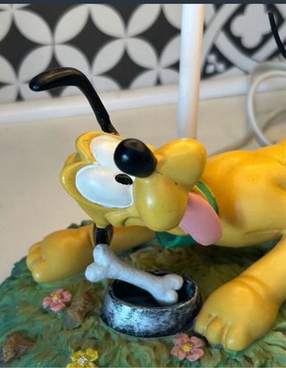 Lampada Pluto Disney Statuetta