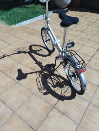 Bicicleta Plegable 20 blanca