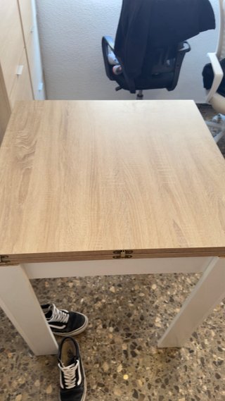 Mesa comedor/cocina madera y metal