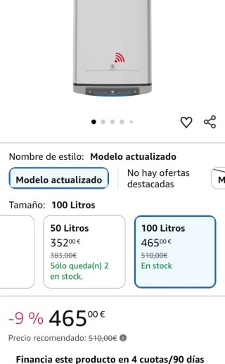 Termo Eléctrico Ariston 100L