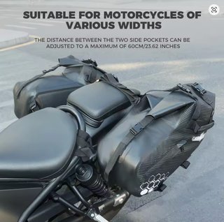 Bolsas de sillín moto impermeables