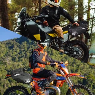 Bolsas de sillín moto impermeables