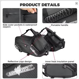 Bolsas de sillín moto impermeables
