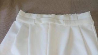 Pantalones largos blancos mujer