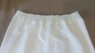 Pantalones largos blancos mujer