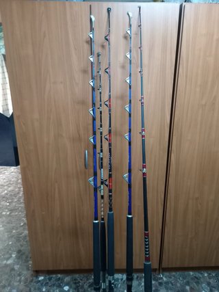 Lote 5 cañas de pescar nuevas