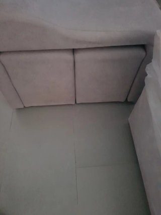 Sofá Schelon tela gris/beige