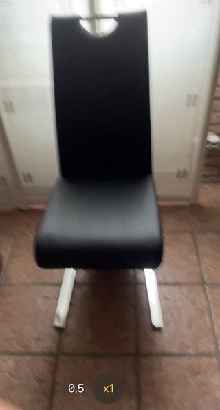 MAISONS DU MONDE.Pack 4 sillas CANTILEVER negras