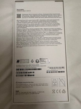 iPhone 16 Pro 512 GB Blanco Titanio – Como nuevo