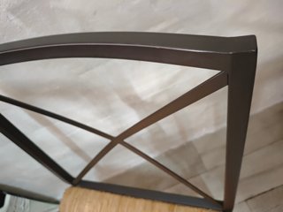 Silla de metal y mimbre de 15 a 10, sin envío