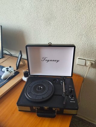 Tocadiscos Vinilo Maletín Trynnay
