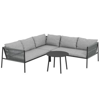Outsunny Set in Rattan Divano Angolare Modulabile