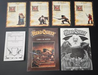 HeroQuest MB Juego 1989 Aventura Tablero