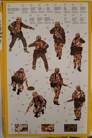 Set 4 Soldatini U.S. 1st Infantry Big Red One