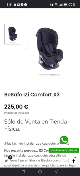 Silla de coche BeSafe