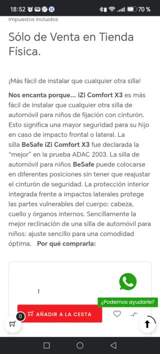 Silla de coche BeSafe
