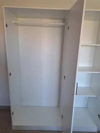 Armario 3 puertas madera blanco