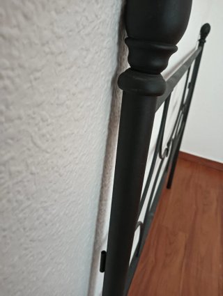 Cabecero forja metálico negro