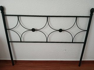 Cabecero forja metálico negro