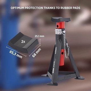 Arebos Juego 2 Soportes de Gato 3T Ajustables
