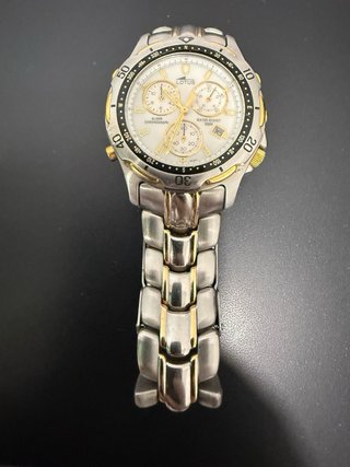 Reloj Lotus Cronógrafo Alarma Oro Plata
