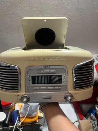 TEAC Retro CD Radio Alarma Mando Original