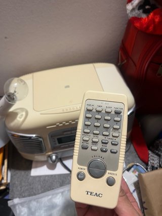 TEAC Retro CD Radio Alarma Mando Original