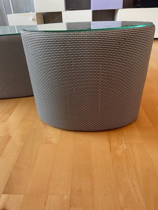 Mesa auxiliar ovalada pequeña