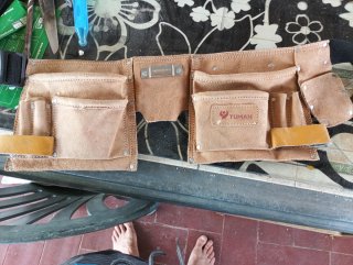 Bolsa de herramientas de cuero