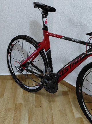 Bicicleta Triatlón Talla 56 Roja