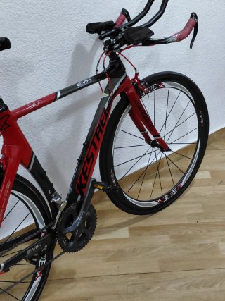 Bicicleta Triatlón Talla 56 Roja