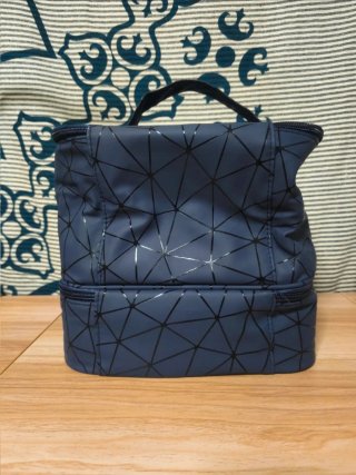 Bolsa de Maquilhagem Dupla Azul