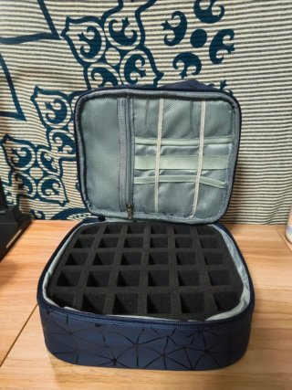 Bolsa de Maquilhagem Dupla Azul