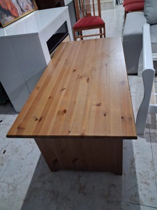 Mueble TV madera maciza centro