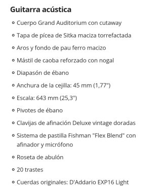 Cort Gold A8 Electroacústica + Estuche