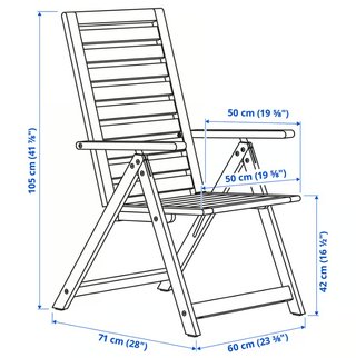 Silla exterior reclinable Ikea NÄMMARÖ