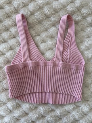 Top corto rosa Shein talla S
