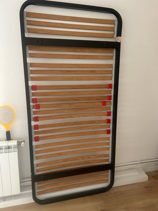 Somier metálico con lamas de madera