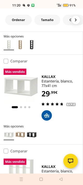 Mueble Kallax Ikea Blanco