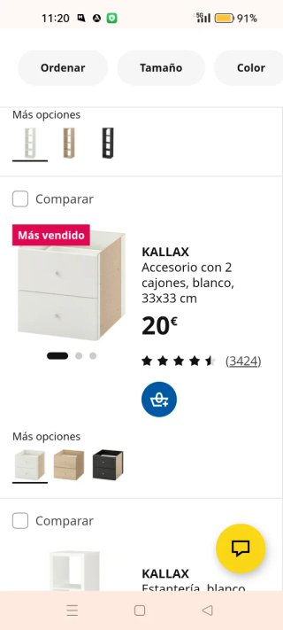 Mueble Kallax Ikea Blanco